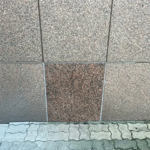 탈락외벽대리석교체 시공 사진